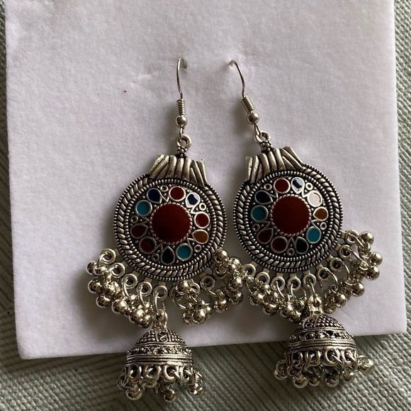 Bohemian dangling earrings - Picture 2 of 4